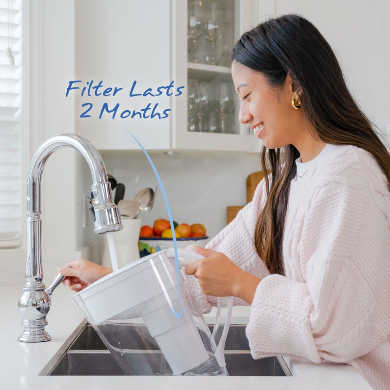 Santevia Single Replacement MINA Alkaline Water Filter by Santevia | Single At Home Water Pitcher Filter Adds Minerals and Makes Alkaline Water | Chlorine and Lead Water Filter | American Filtration Media - Image 5